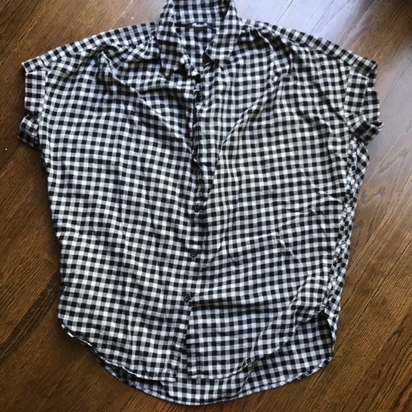 Madewell check short sleeve button down flannel - Picture 1 of 7